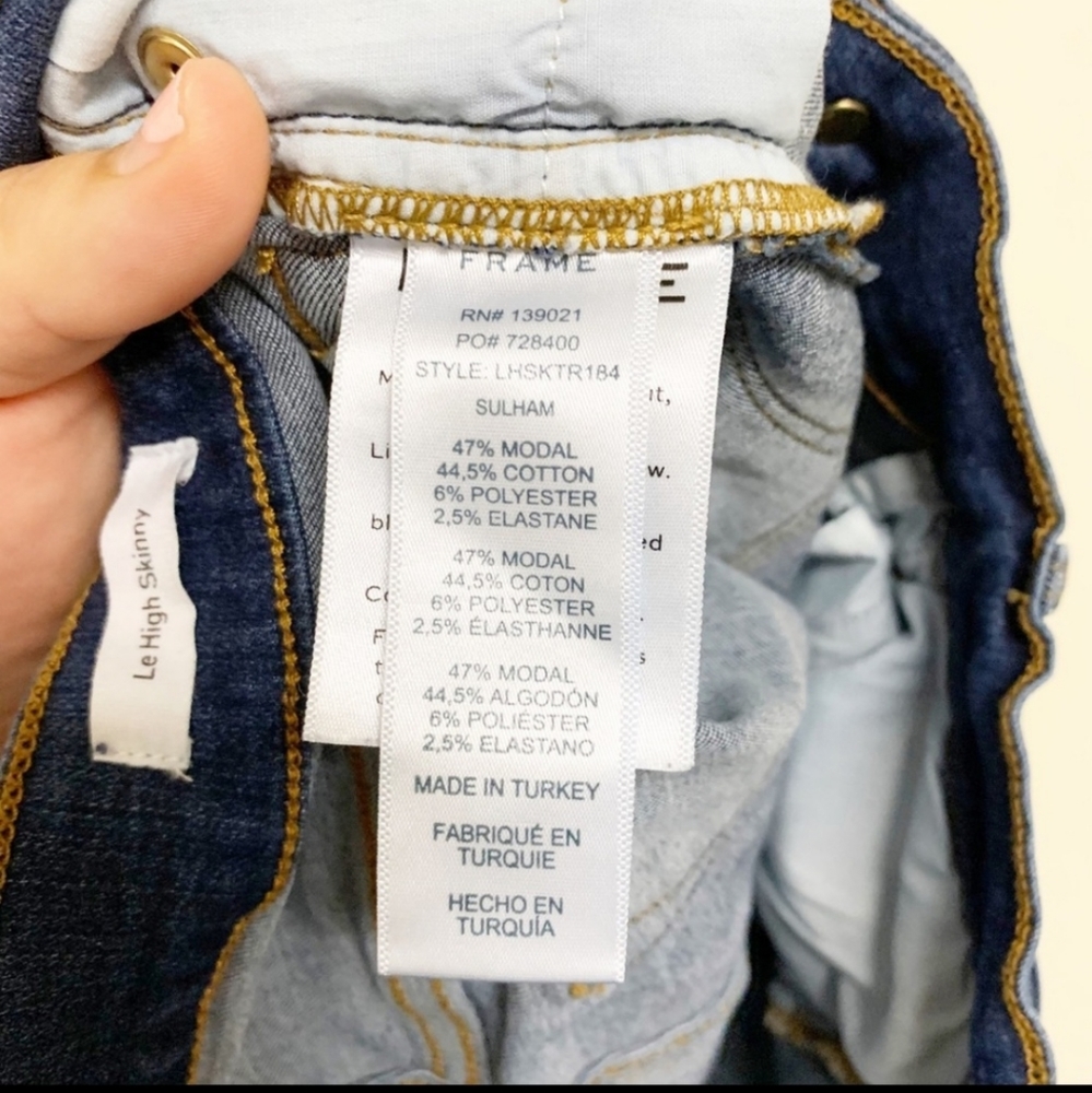 Frame Le High Skinny Jeans - Triangle Hem - Picture 5 of 5